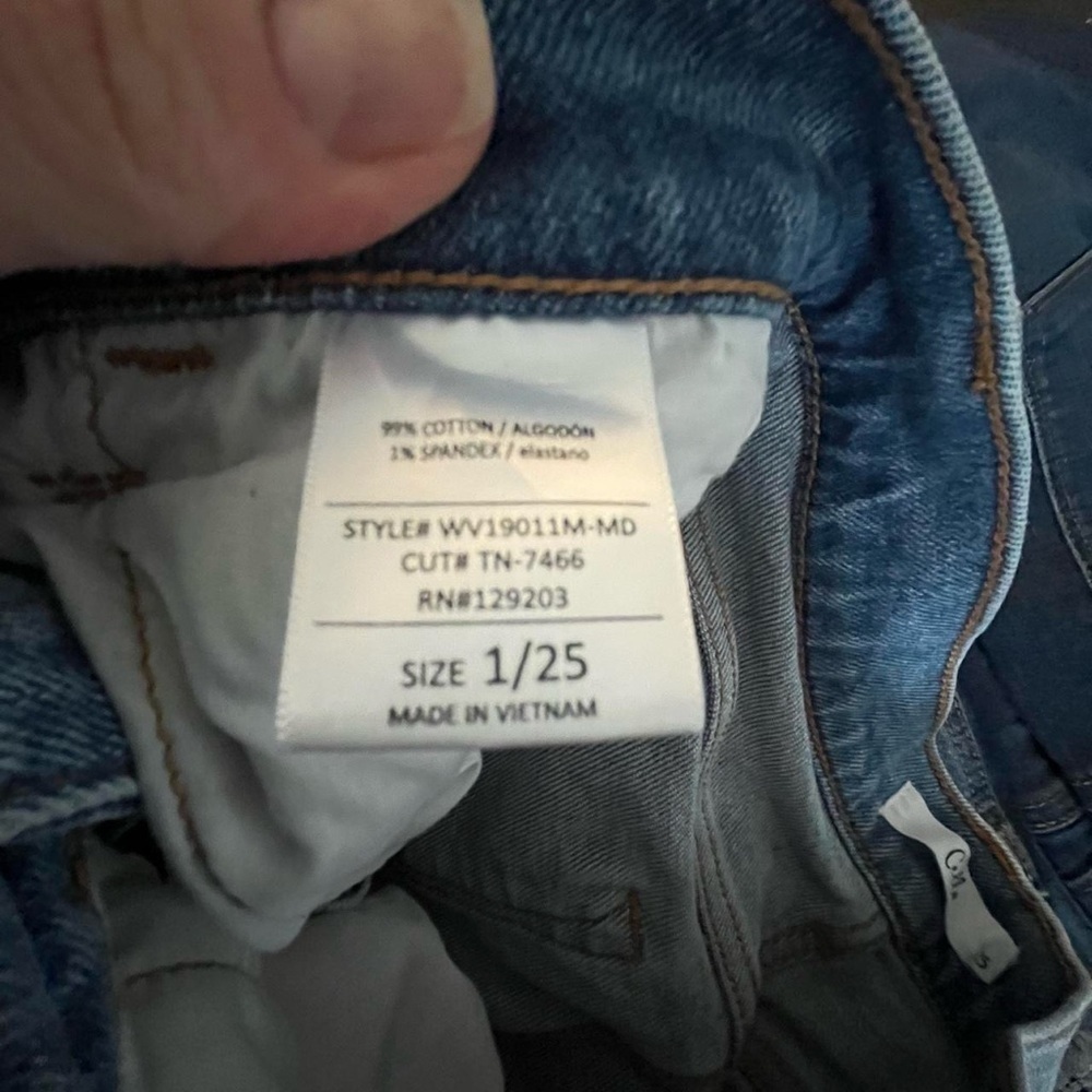 Cello Blue Ankle Jeans with Distressed Details - Picture 5 of 5